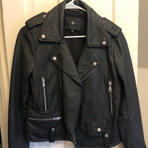 7 For All Mankind Leather Jacket